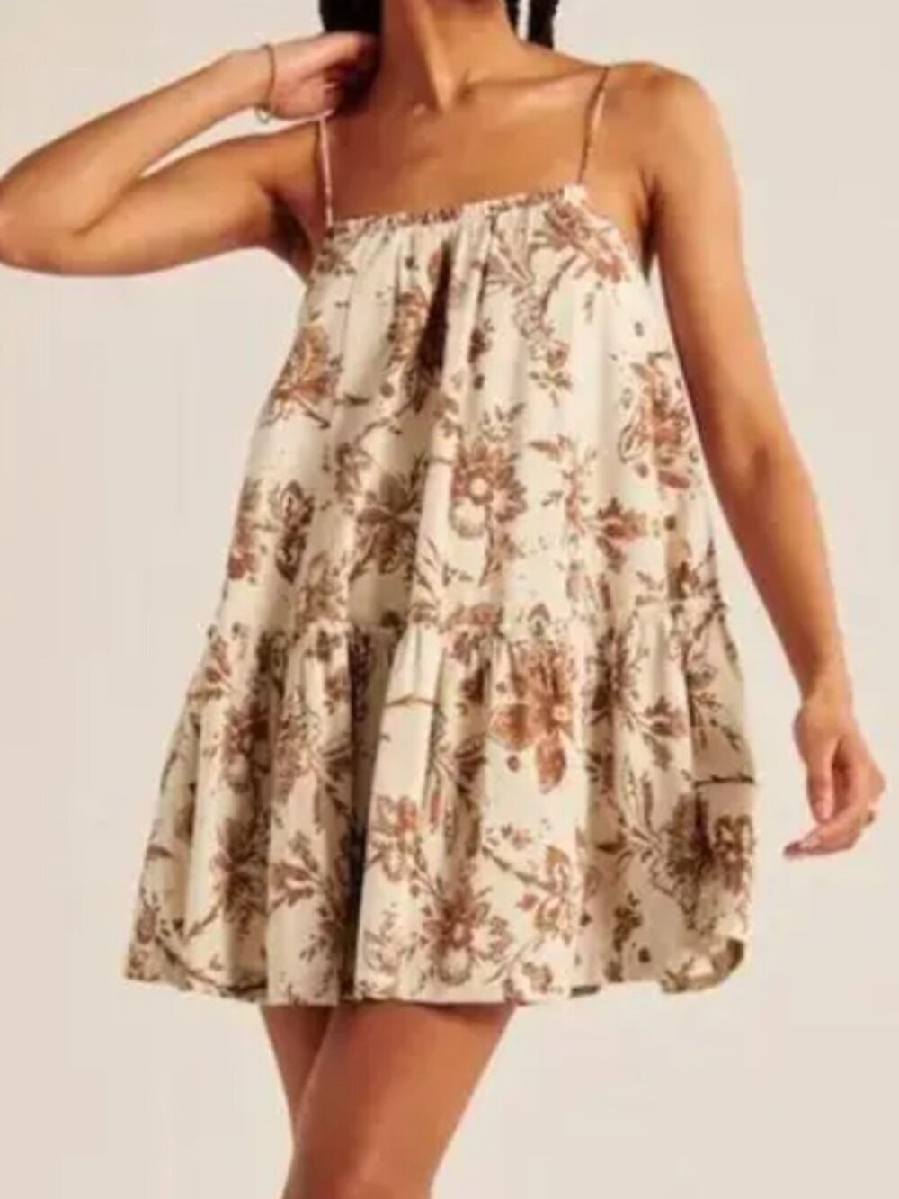 Abercrombie & Fitch Dress Women’s Small Paisley Print Tiered Babydoll Mini Dress